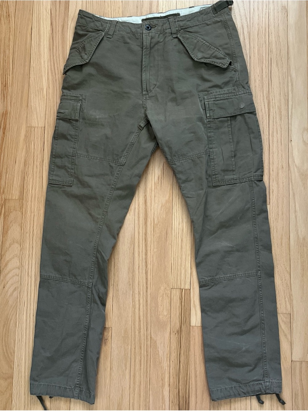 Polo Ralph Lauren Utility Surplus Cargo Pants Paratrooper Distressed Worn 31x32